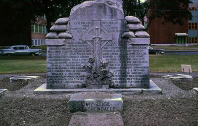 St. Lambert Soldiers Memorial circa 1960